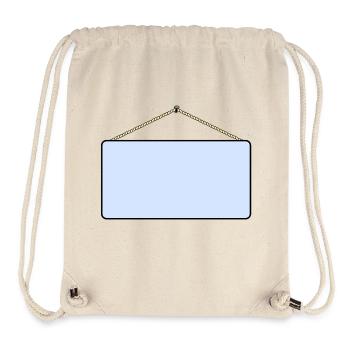 Platte mit Nagel - Stanley/Stella recycelter Gym Bag - Naturweiß - Vorne