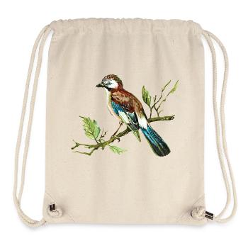 Bunter Vogel - Stanley/Stella recycelter Gym Bag - Naturweiß - Vorne