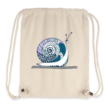 Schnecke - Stanley/Stella recycelter Gym Bag - Naturweiß - Vorne