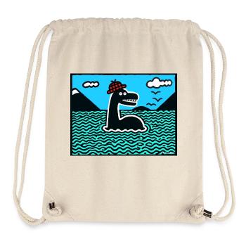 Nessie Loch Ness Monster - Stanley/Stella recycelter Gym Bag - Naturweiß - Vorne