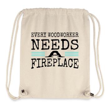 quote tree feller lumber logging - Stanley/Stella recycelter Gym Bag - Naturweiß - Vorne