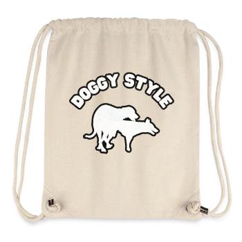 Doggy Style White Grunge - Stanley/Stella Recycled Gym Bag - natural - Front