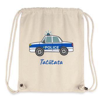 Police Kids Motif Tatütata Boy Girl Hero - Stanley/Stella Recycled Gym Bag - natural - Front