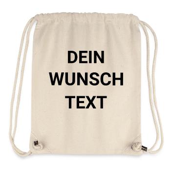Dein Wunschtext - Stanley/Stella recycelter Gym Bag - Naturweiß - Vorne