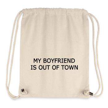 my boyfriend if out of town - Stanley/Stella Recycled Gym Bag - natural - Front