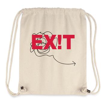 EXIT - Stanley/Stella recycelter Gym Bag - Naturweiß - Vorne