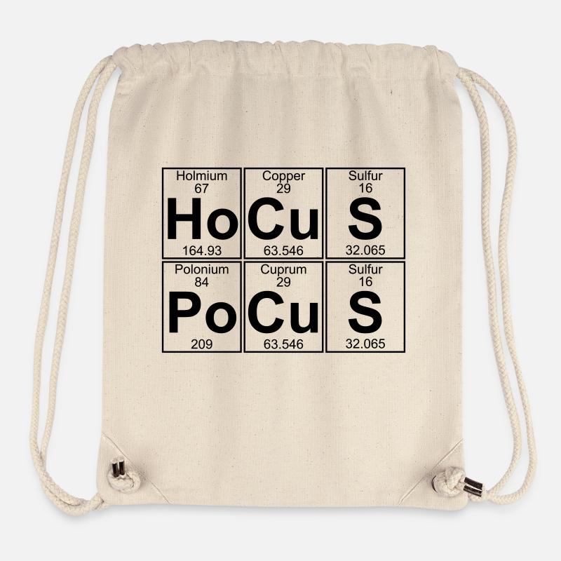 Ho-Cu-S Po-Cu-S (hocus pocus) - Full - Sac à cordon recyclé Stanley/Stella - blanc naturel