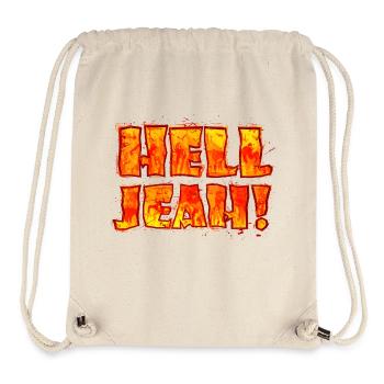 Hell Jeah! (Schriftzug) - Stanley/Stella recycelter Gym Bag - Naturweiß - Vorne