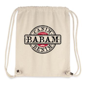 Père Baba Canim Babam benim / turc - Sac à cordon recyclé Stanley/Stella - blanc naturel - Devant
