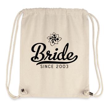 Bride since 2003 - Stanley/Stella Recycled Gym Bag - natural - Front