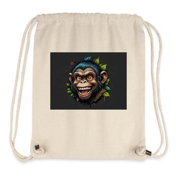 Affe - Stanley/Stella recycelter Gym Bag - Naturweiß - Vorne