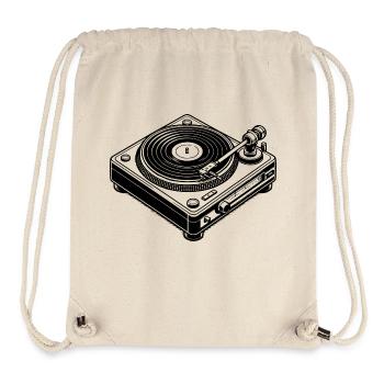 lp vinyl player - Stanley/Stella recycelter Gym Bag - Naturweiß - Vorne