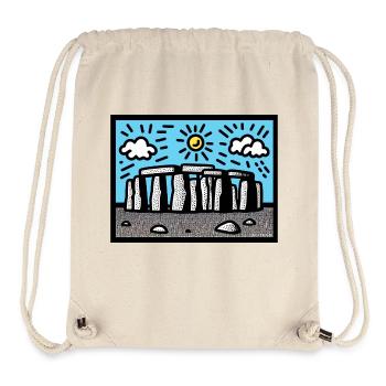 Stonehenge-Kunst - Stanley/Stella recycelter Gym Bag - Naturweiß - Vorne