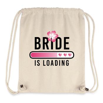 La mariée charge l’enterrement de vie de jeune fille - Sac à cordon recyclé Stanley/Stella - blanc naturel - Devant