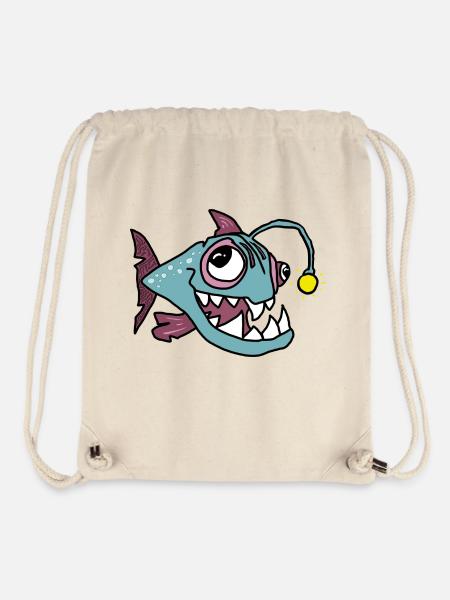 Anglerfisch - Stanley/Stella recycelter Gym Bag - Naturweiß