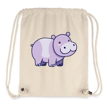 Hippopotamus - Stanley/Stella Recycled Gym Bag - natural - Front