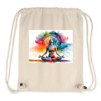 Yoga Exercise - Stanley/Stella Recycled Gym Bag - natural - Front