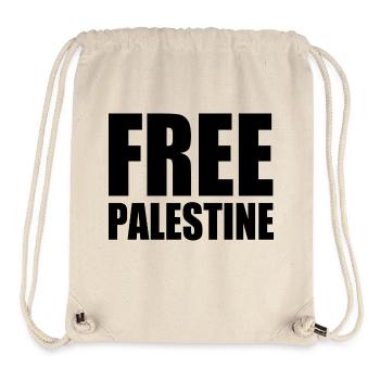 Free palestine - Stanley/Stella recycelter Gym Bag - Naturweiß - Vorne