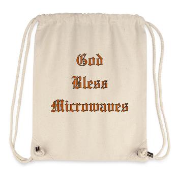 GodBlessMicrowaves - Stanley/Stella Recycled Gym Bag - natural - Front