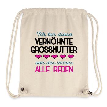 Verwöhnte Grossmutter Spruch Oma Beste Grossmama - Stanley/Stella recycelter Gym Bag - Naturweiß - Vorne