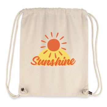 Die Sonne scheint - Stanley/Stella recycelter Gym Bag - Naturweiß - Vorne
