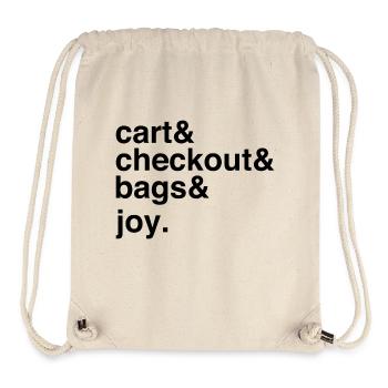 Cart and Bags Online Shopping Happiness - Stanley/Stella Recycled Gym Bag - natural - Front
