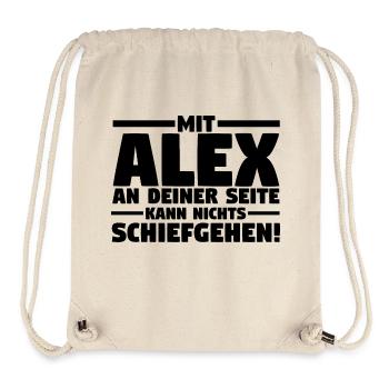 Alexander Alexandra Alexa Alex - Stanley/Stella recycelter Gym Bag - Naturweiß - Vorne
