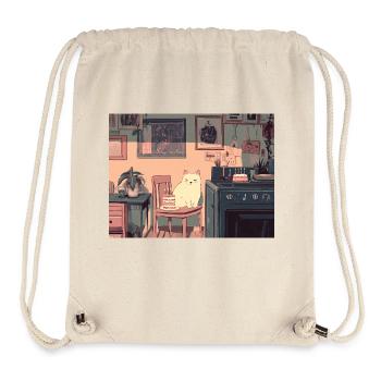 Happy Birthday cat - Stanley/Stella Recycled Gym Bag - natural - Front
