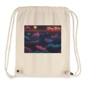 Shiny Berlin Neon waves - Stanley/Stella Recycled Gym Bag - natural - Front