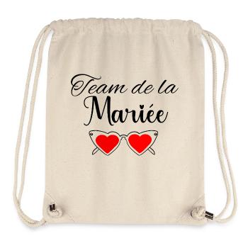 Wife Bride Team for a Bachelorette Party Team Bride - Stanley/Stella Recycled Gym Bag - natural - Front
