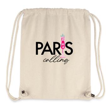 Paris calling - Paris calling - Sac à cordon recyclé Stanley/Stella - blanc naturel - Devant