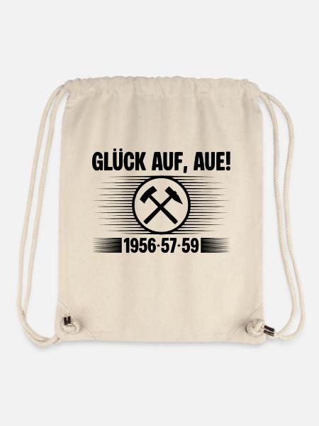 Glück auf Aue - Stanley/Stella recycelter Gym Bag - Naturweiß