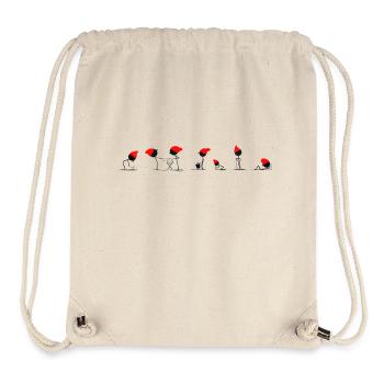 7 Zwerge - Stanley/Stella recycelter Gym Bag - Naturweiß - Vorne