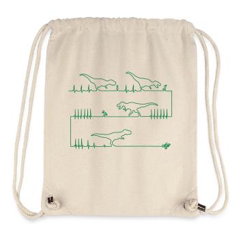 Dinosaur Attack - Stanley/Stella recycelter Gym Bag - Naturweiß - Vorne