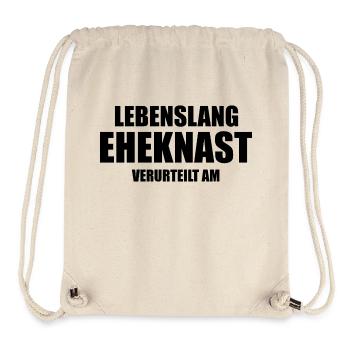 lustiger Spruch Junggesellenabschied Ehe Hochzeit - Stanley/Stella recycelter Gym Bag - Naturweiß - Vorne