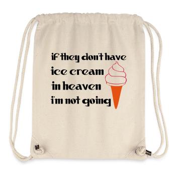 Ice Cream - Stanley/Stella recycelter Gym Bag - Naturweiß - Vorne