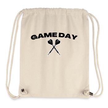 Jour de match Fléchettes Sports - Sac à cordon recyclé Stanley/Stella - blanc naturel - Devant