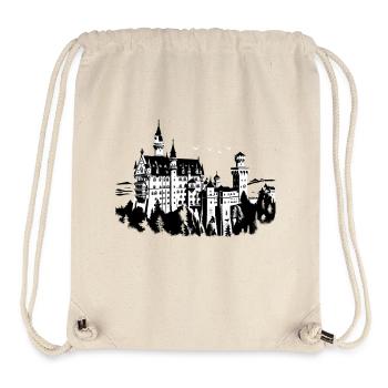 Château de Neuschwanstein - Sac à cordon recyclé Stanley/Stella - blanc naturel - Devant