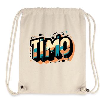 Timo Name Graffiti - Stanley/Stella Recycled Gym Bag - natural - Front