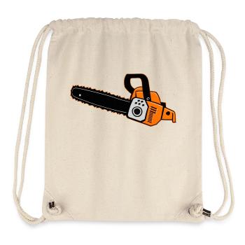 Chainsaw ORANGE - Stanley/Stella Recycled Gym Bag - natural - Front