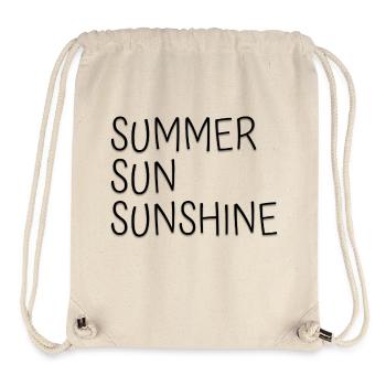 Summer Sun Sunshine Sommer Sonne Sonnenschein - Stanley/Stella recycelter Gym Bag - Naturweiß - Vorne