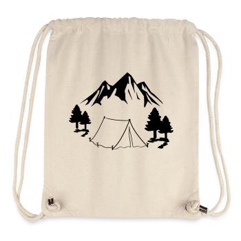 Tente de camping - Sac à cordon recyclé Stanley/Stella - blanc naturel - Devant