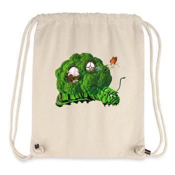 Funny Caterpillar with Cabbage House Window Door Tree - Stanley/Stella Recycled Gym Bag - natural - Front