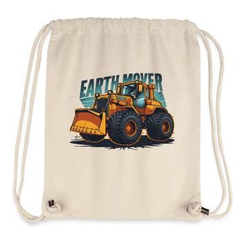 BULLDOZER, ERDBEWEGUNGSMASCHINE - Stanley/Stella recycelter Gym Bag - Naturweiß - Vorne