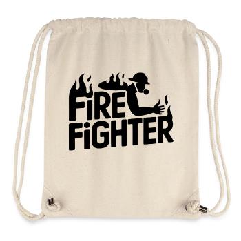 Fire fighter - Cool Hero Logo - Stanley/Stella recycelter Gym Bag - Naturweiß - Vorne