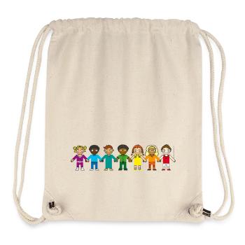 Children's cup RAINBOW Back to School Kindergarten - Stanley/Stella Recycled Gym Bag - natural - Front