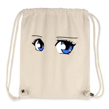 manga eyes - Stanley/Stella Recycled Gym Bag - natural - Front