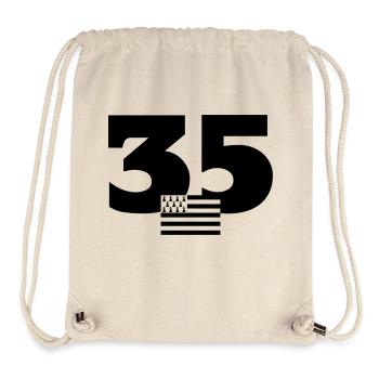 Bretagne / Breton / Bretonne / BZH / Breizh - Stanley/Stella Recycled Gym Bag - natural - Front