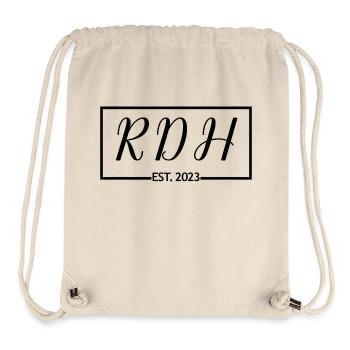 RDH Est. 2023 Registered Dental Hygienist Gift - Stanley/Stella Recycled Gym Bag - natural - Front