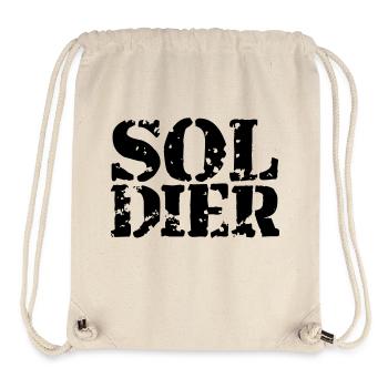 Stamp Soldier Logo War General Freedom Fighter - Stanley/Stella Recycled Gym Bag - natural - Front